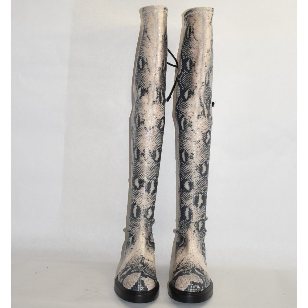 $950 Stuart Weitzman Kristina Python Stretch Over… - image 2